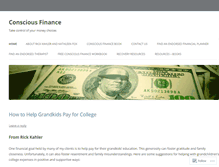 Tablet Screenshot of consciousfinance.com